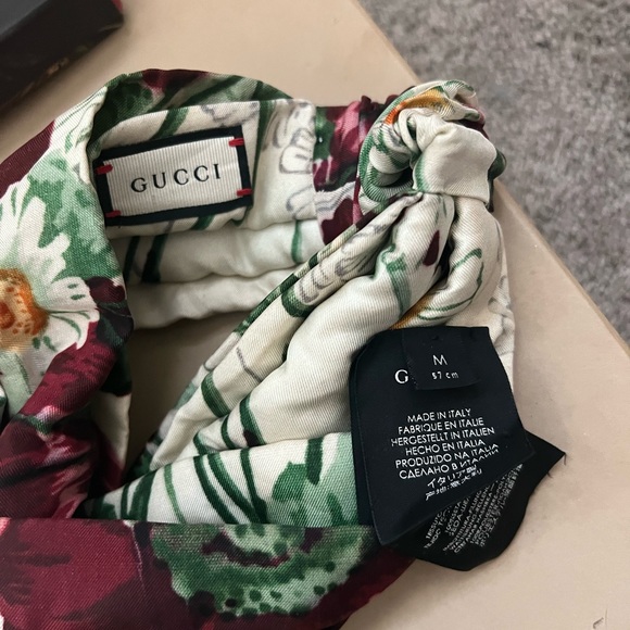 2 Gucci head wraps prints in slides after model photo. Worn but like new. - Picture 4 of 6